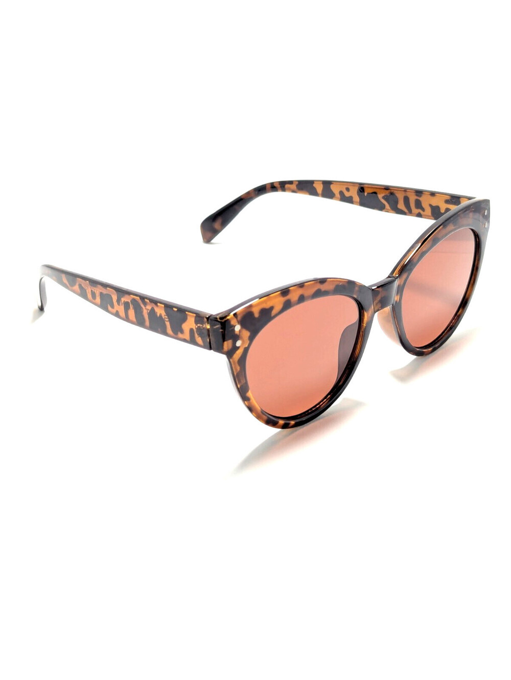 Saint Owen x Curateur Chic Orange UV Leopard Cat Eye Women's Fashion Sunglasses